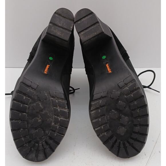 Timberland Boots Women's A1KD4 A2534 Black Suede Lace Up Block Heels US 8 - Picture 2 of 11